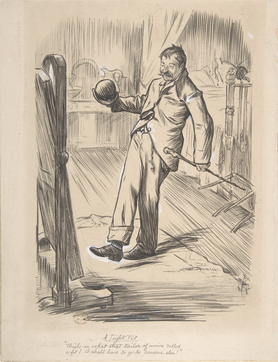 Un ajustement serré - Charles Samuel Keene