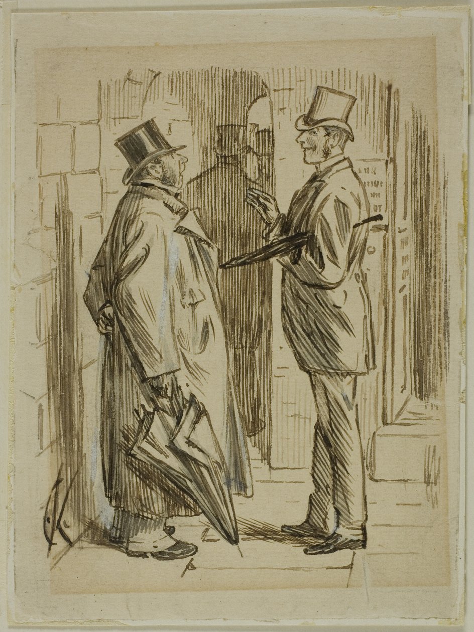 Sur le Marché - Charles Samuel Keene