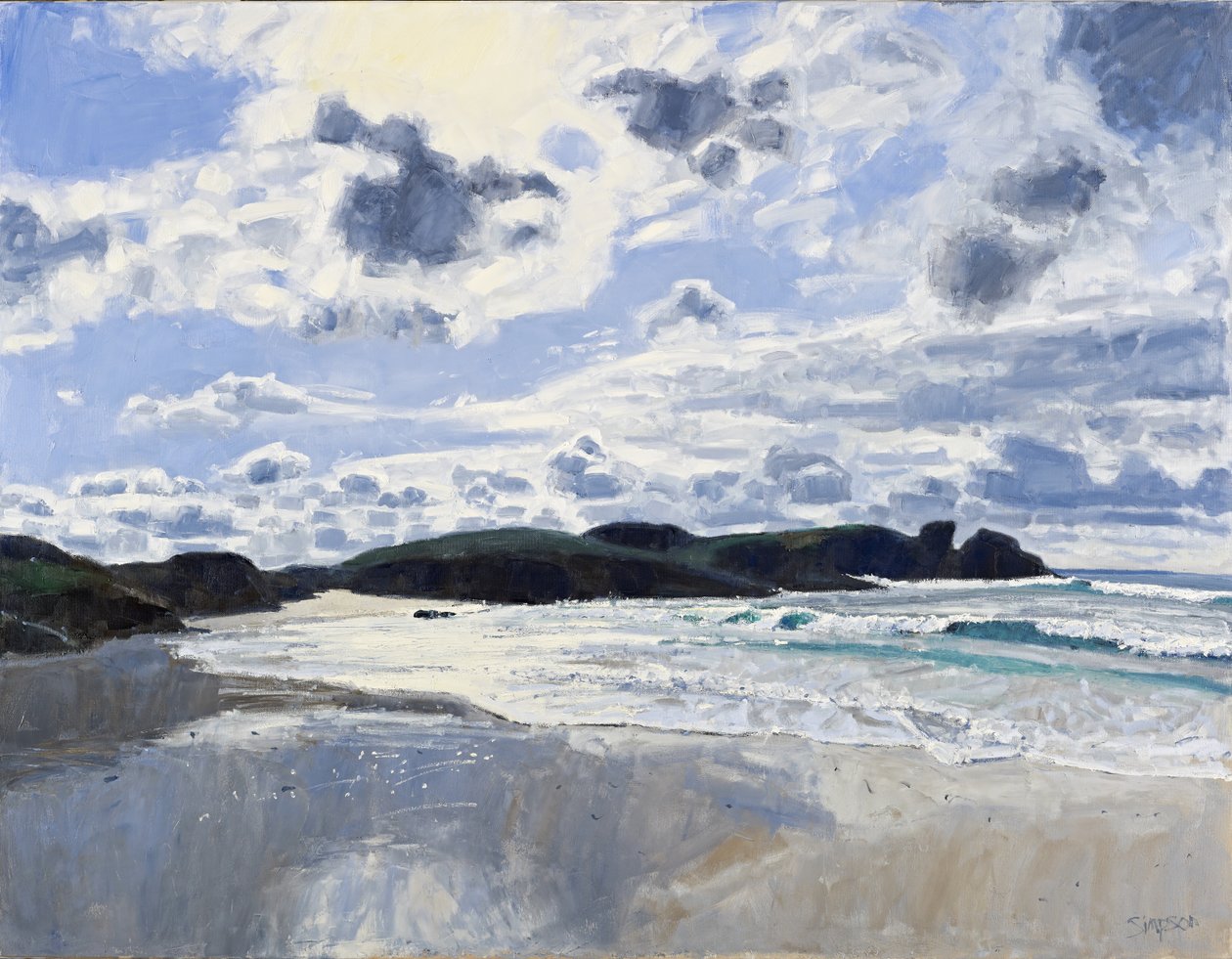 Clachtoll, 2010 (huile sur toile) - Charles Simpson