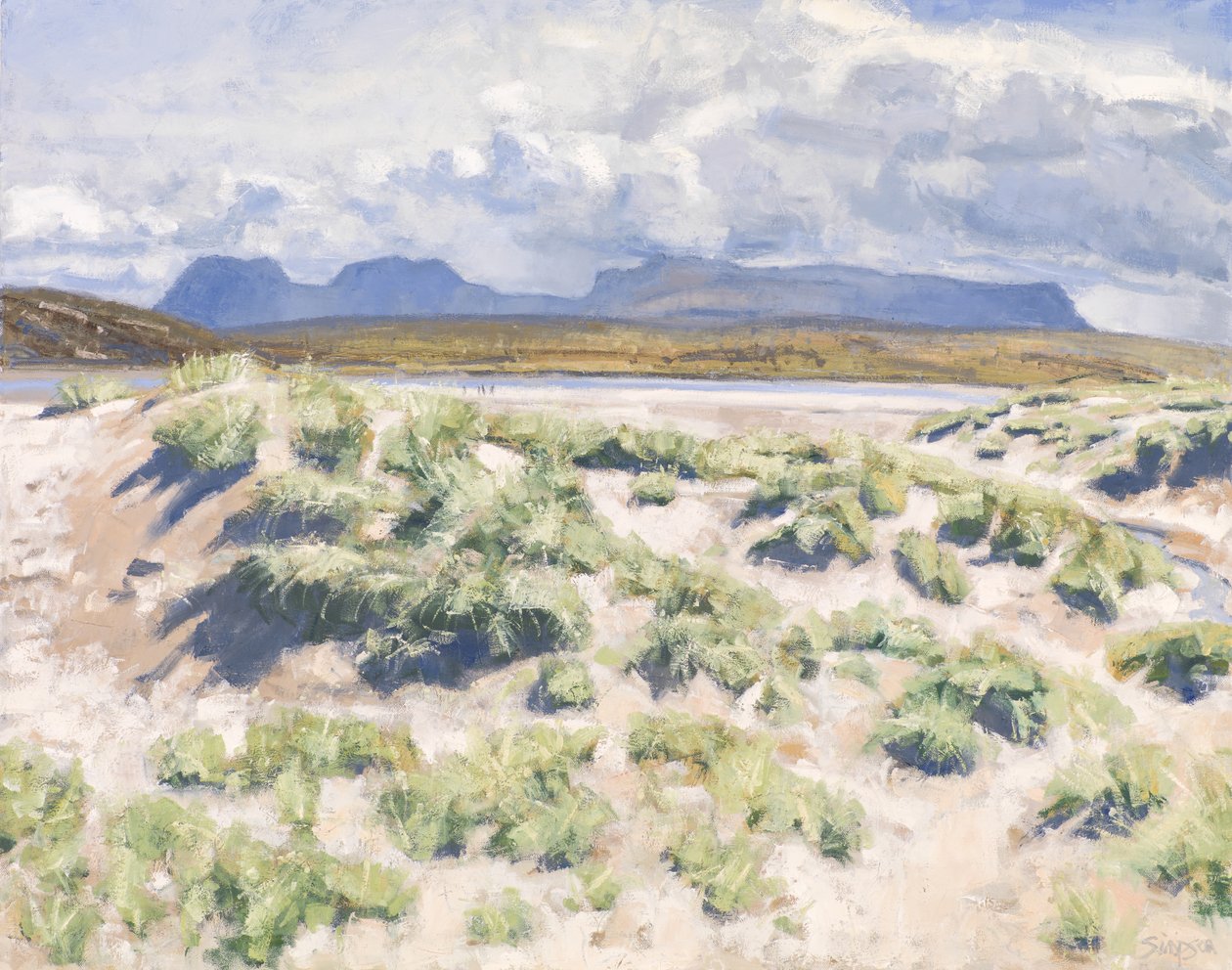 Dunes, Achnahaird, 2017 (huile sur toile) - Charles Simpson