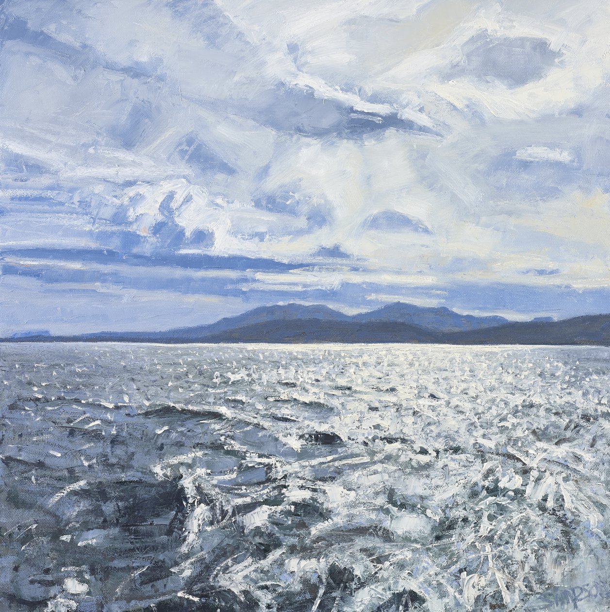 Quitter Barra, 2013 (huile sur toile) - Charles Simpson