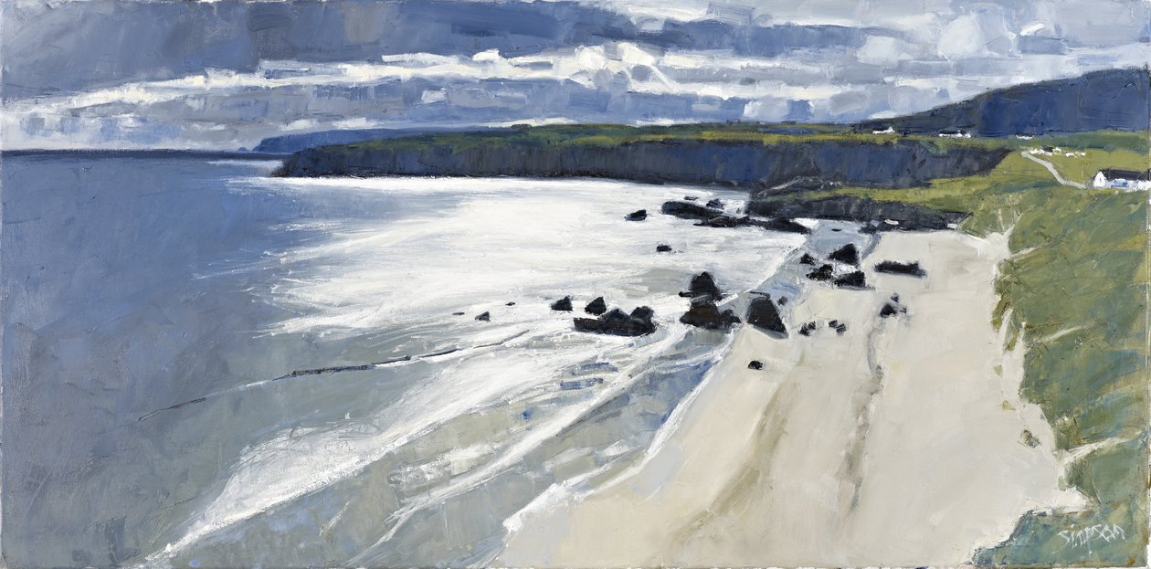 Baie de Sango, 2011 (huile sur toile) - Charles Simpson