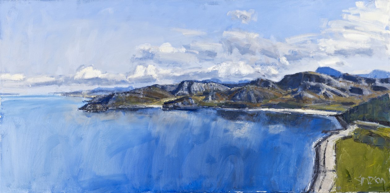 Reflets de mer, Gruinard, 2011 (huile sur toile) - Charles Simpson