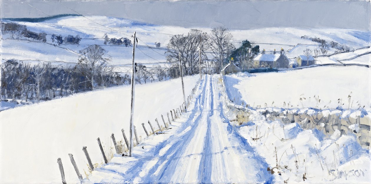 Neige, Newhall, 2010 (huile sur toile) - Charles Simpson