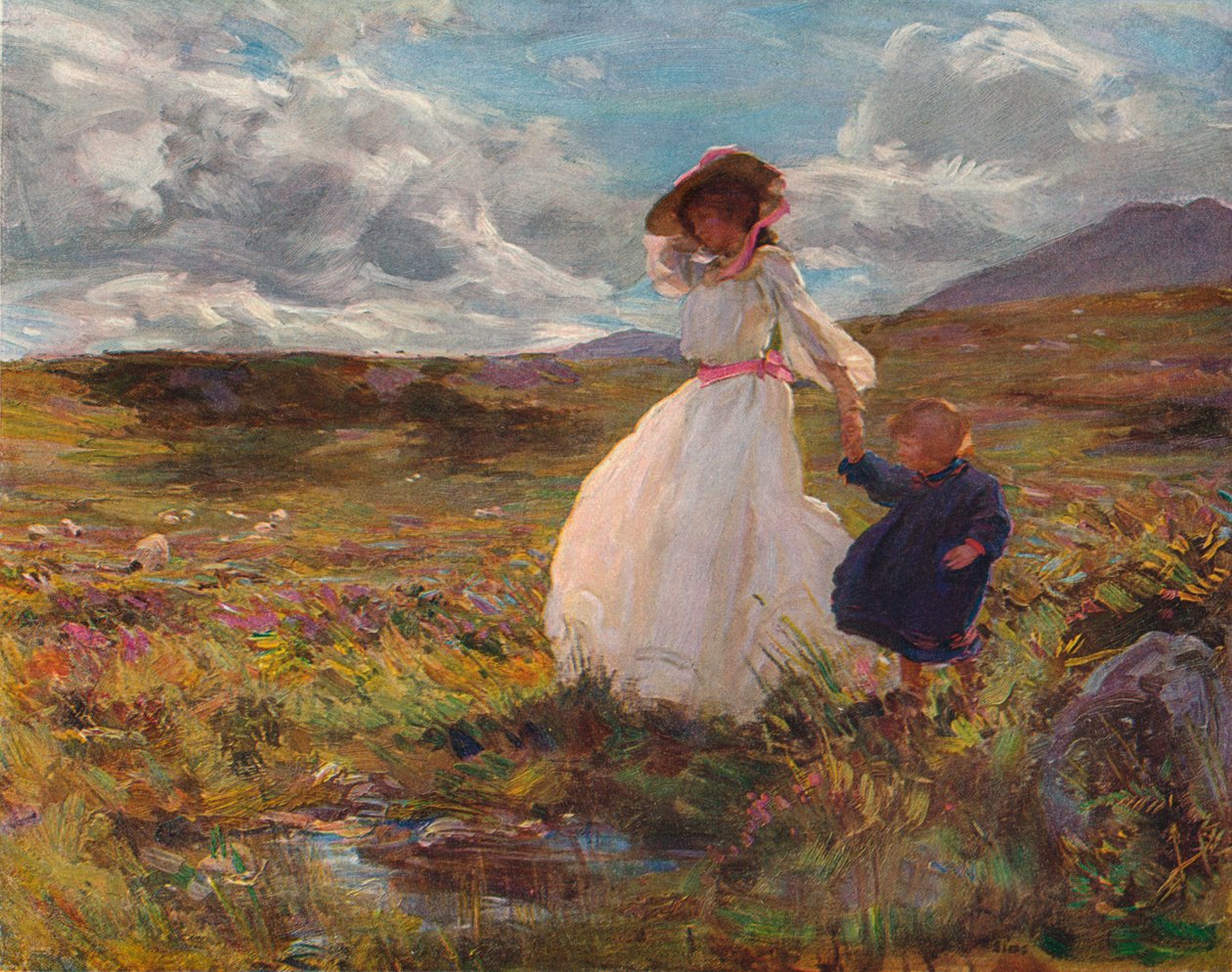 Soleil et vent, vers 1907 - Charles Sims