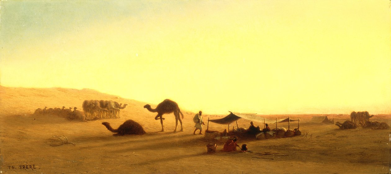 Un campement arabe - Charles Theodore Frere
