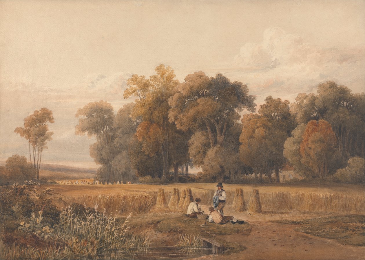 Moisson - Le repos de midi - Charles Vincent Barber