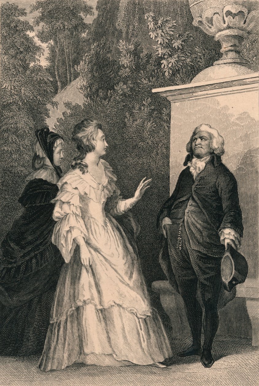 La reine Marie-Antoinette et Mirabeau, vers 1832 - Charles W. Sharpe