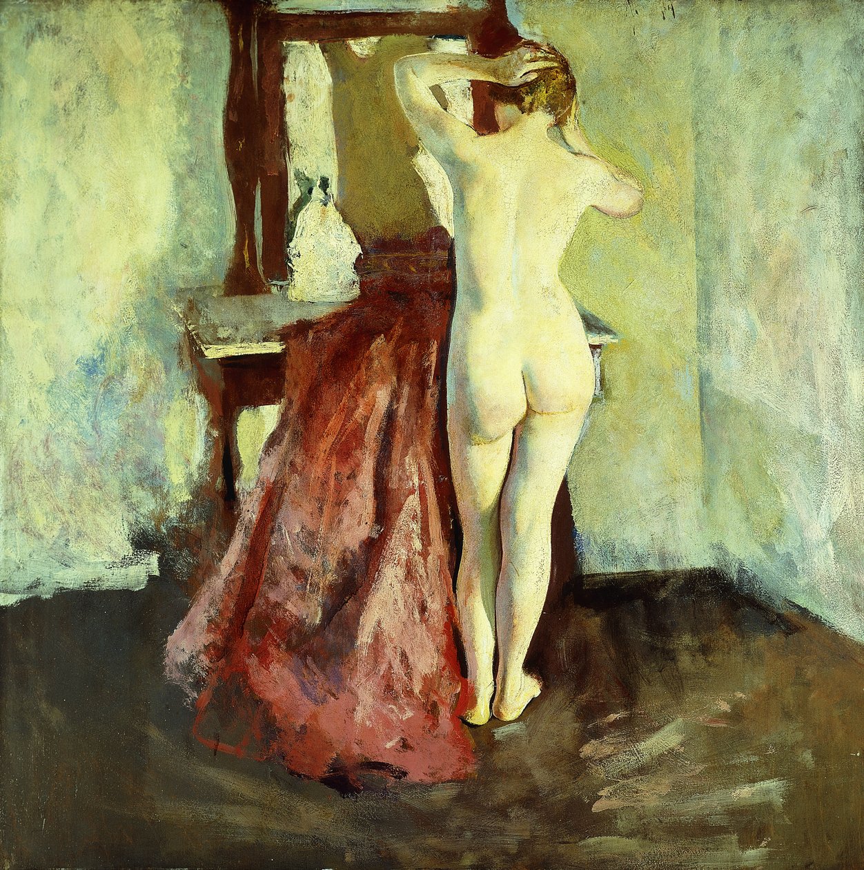 Nu devant le miroir - Charles Webster Hawthorne