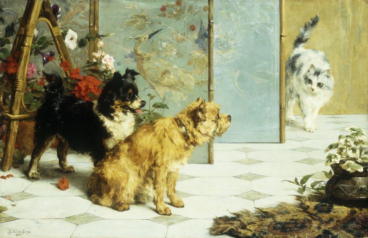 Amis espiègles, 1892 - Charles van den Eycken