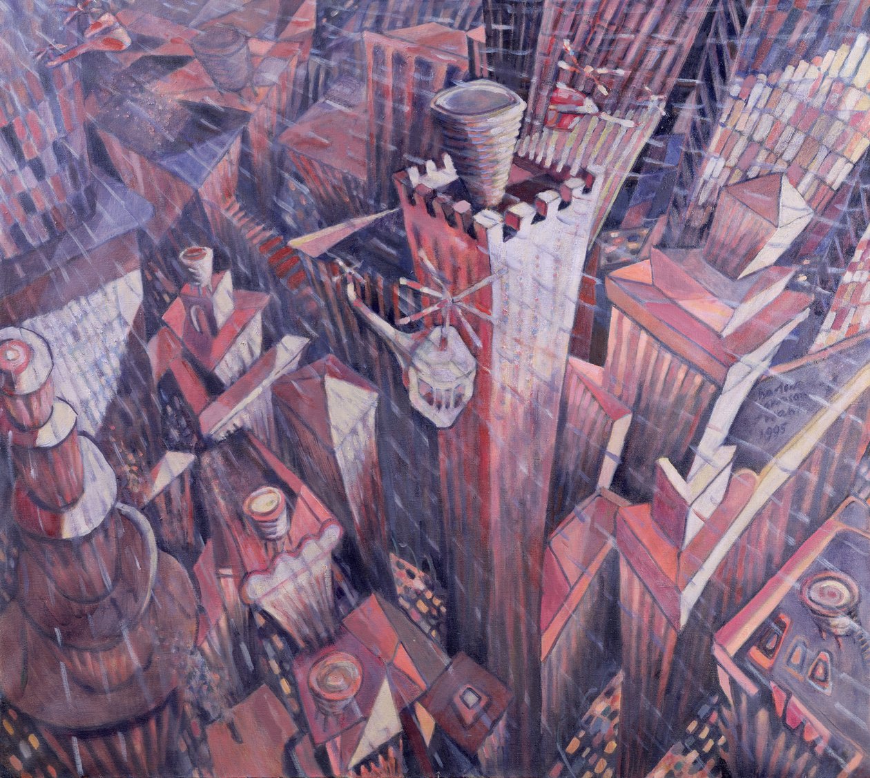 Tempête de grêle à Manhattan, 1995 - Charlotte Johnson Wahl