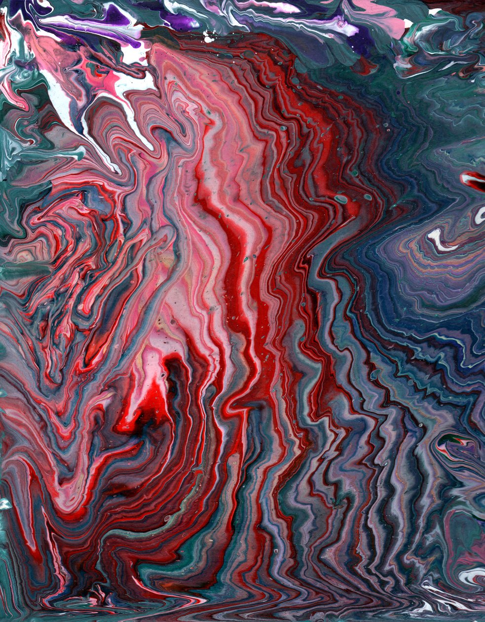 Acrylic Pouring, 2020 - Charlotte Orr