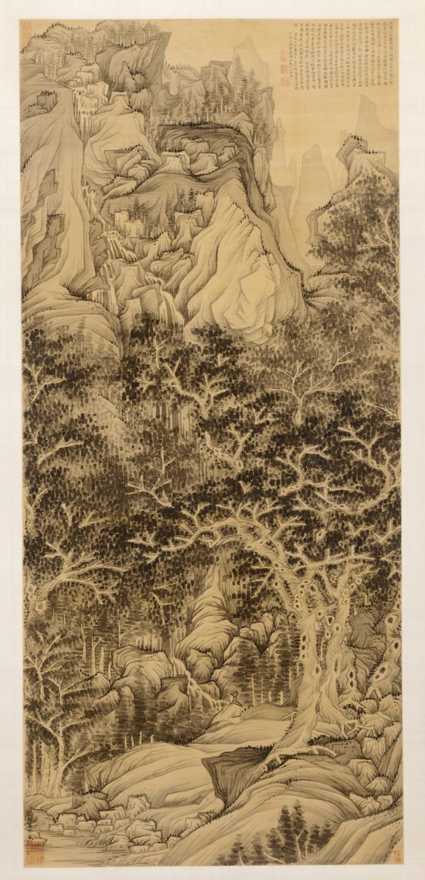 La Montagne des Cinq Cataractes, 1650 - Chen Hongshou