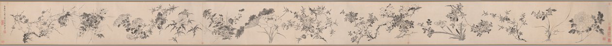 Les fleurs des quatre saisons 四季花卉圖 - Chen Jiayan
