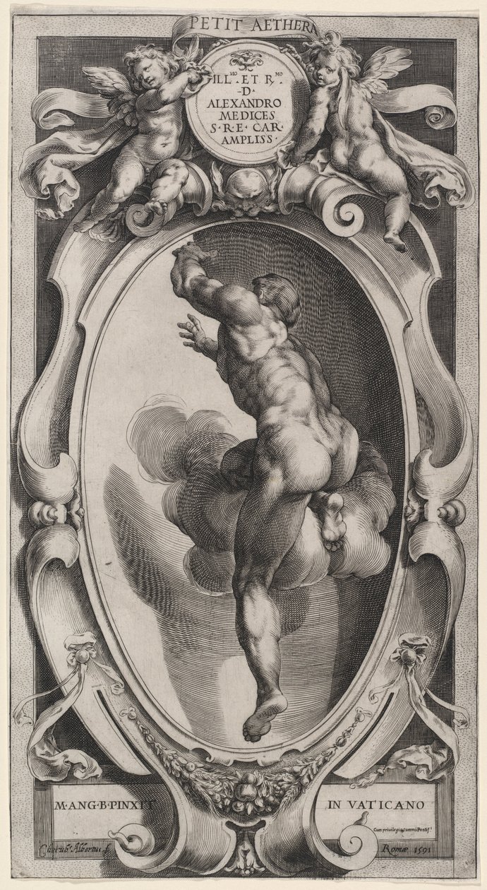 Un esprit béni - Cherubino Alberti after Michelangelo