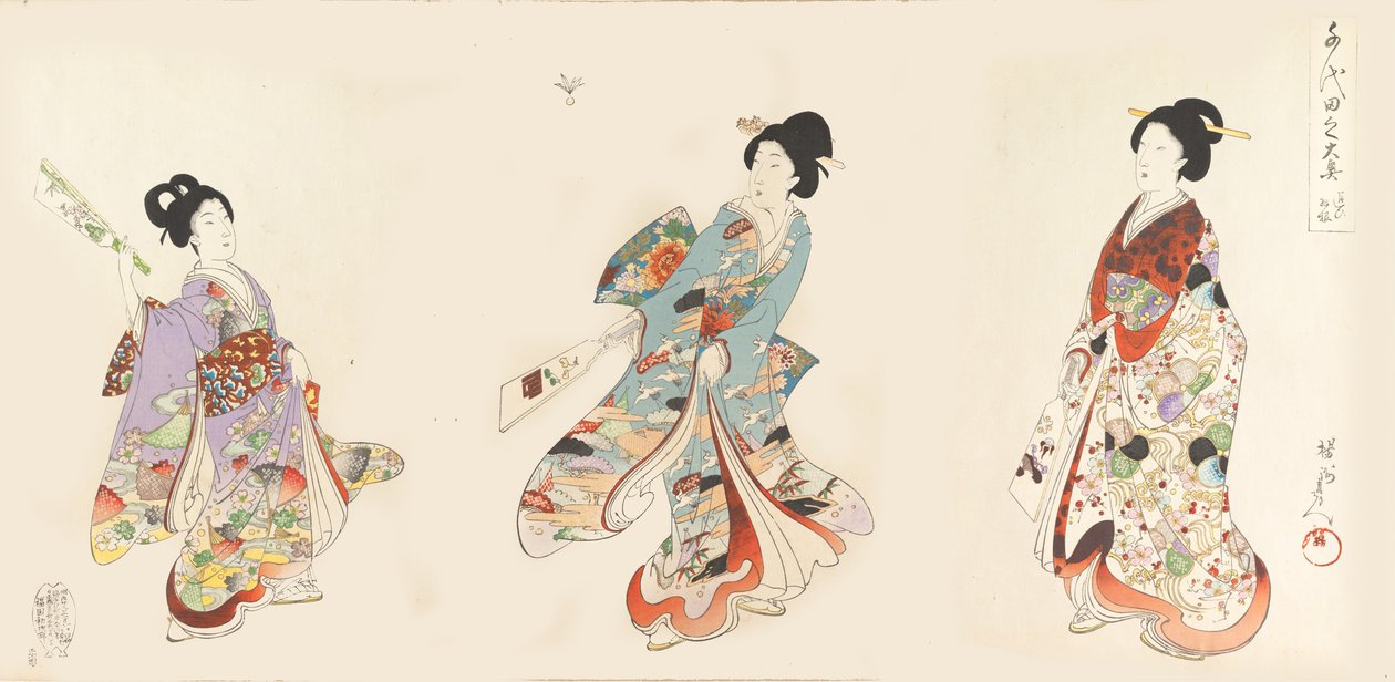 Album de femmes du château de Chiyoda - Chikanobu Yoshu