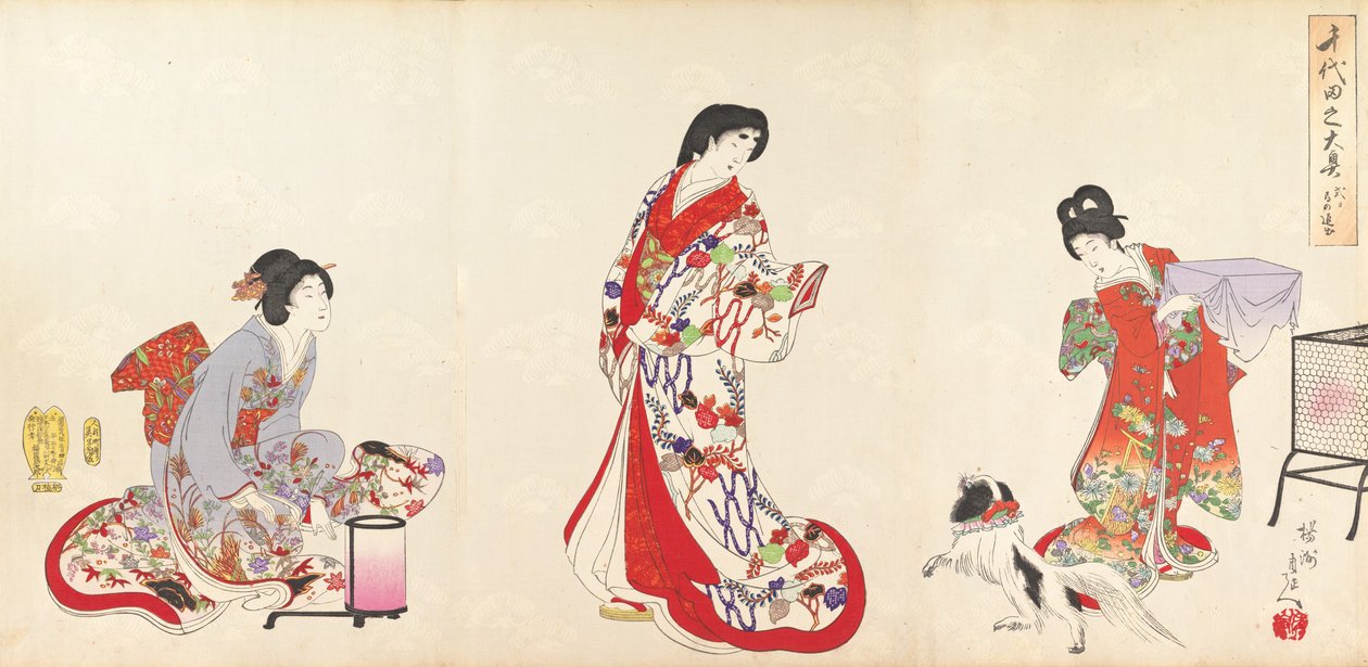 Album de femmes du château de Chiyoda - Chikanobu Yoshu