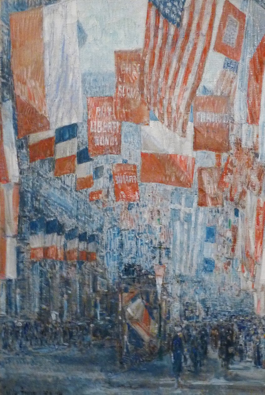 Avenue des Alliés, 5e Avenue, New York - Childe Hassam