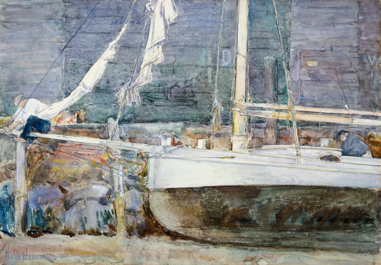 Cale sèche, Gloucester - Childe Hassam