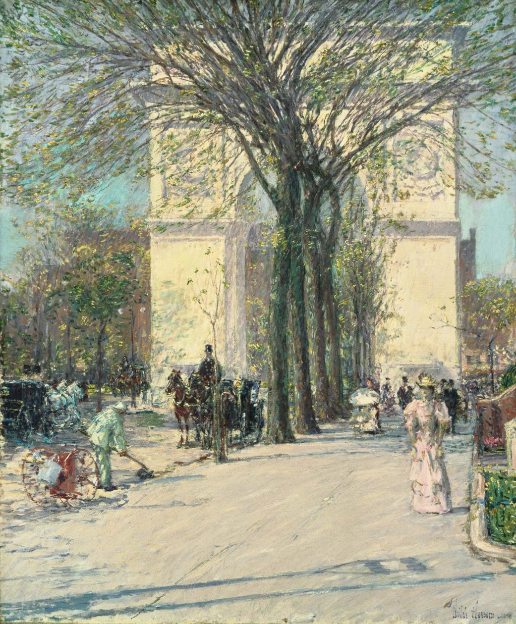 Arc de Washington, printemps - Childe Hassam
