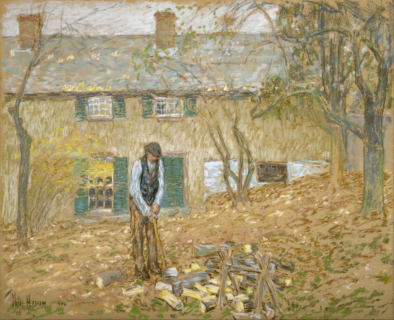 Bûcheron - Childe Hassam