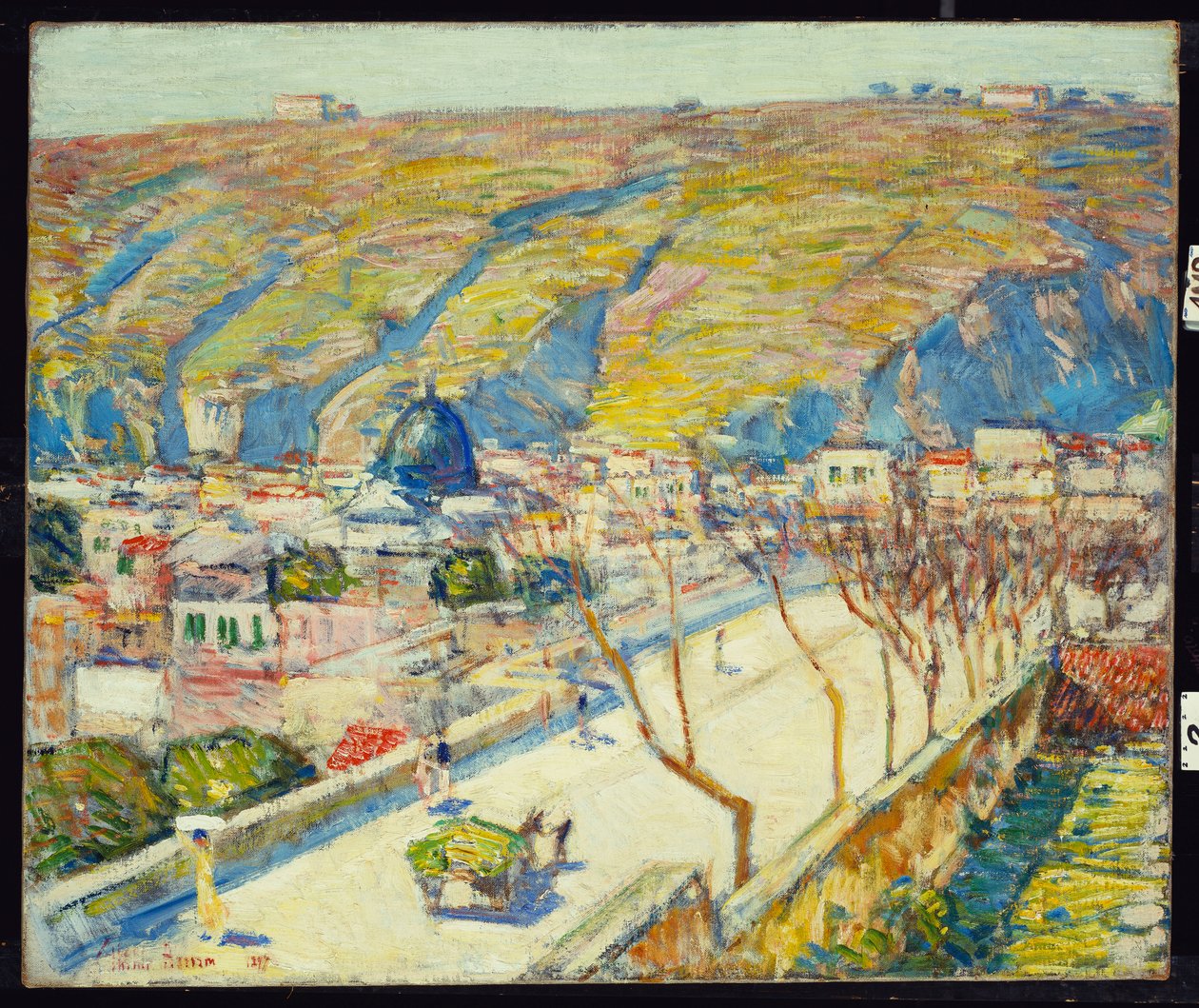 Pont à Posilippo, Naples - Childe Frederick Hassam