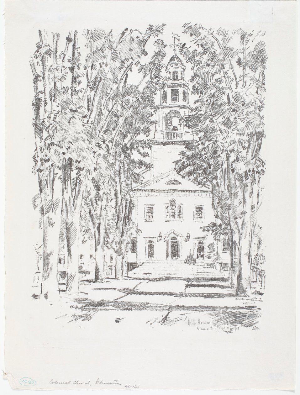 Église coloniale, Gloucester - Childe Frederick Hassam