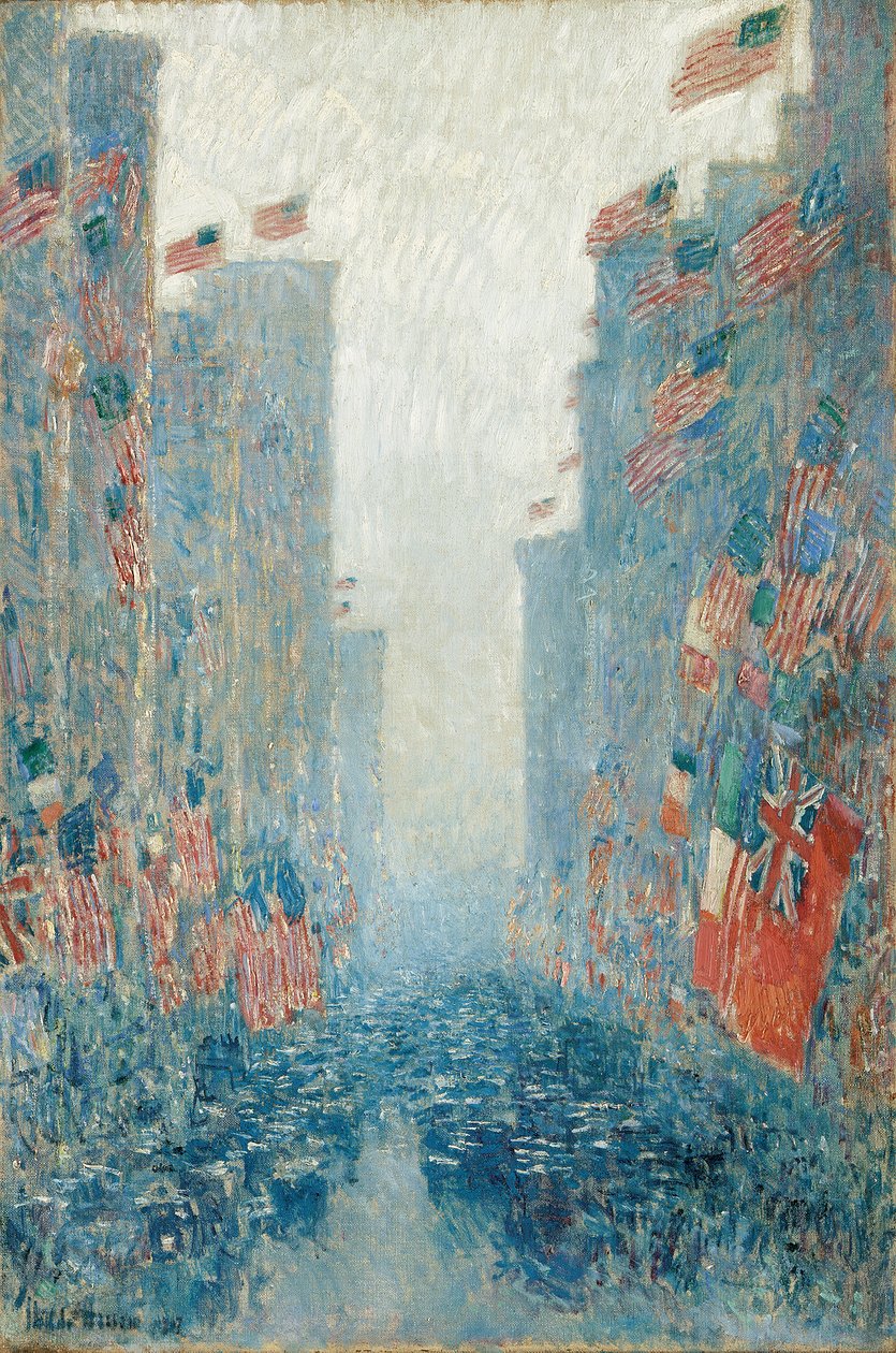 Drapeaux, après-midi sur l