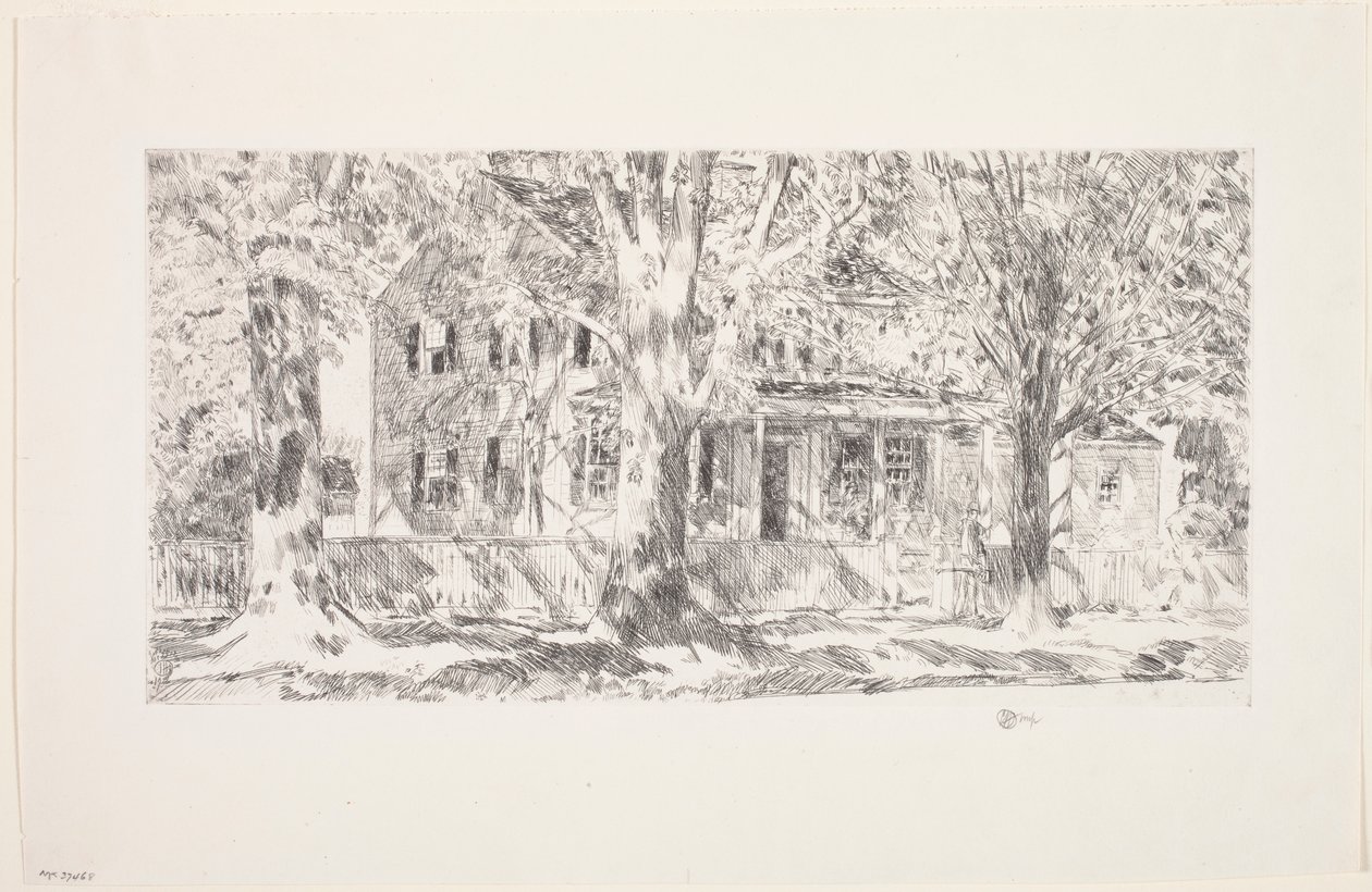 Maison sur Main Street, East Hampton - Childe Frederick Hassam