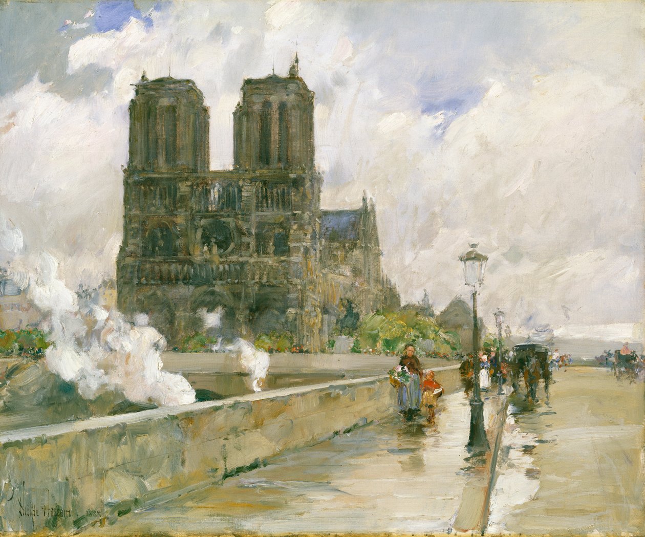 Cathédrale Notre-Dame, Paris - Childe Frederick Hassam