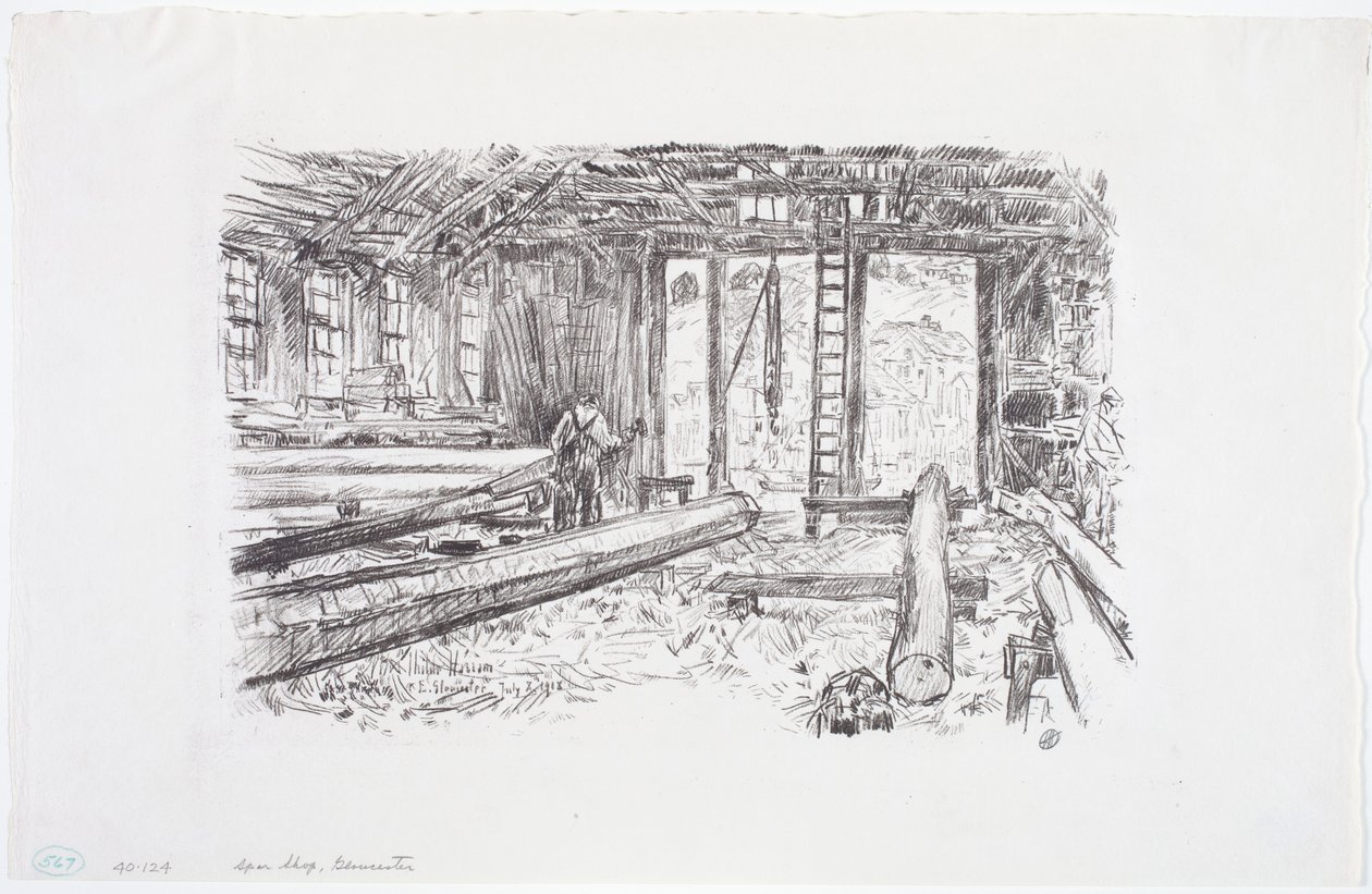Magasin Spar, Gloucester - Childe Frederick Hassam