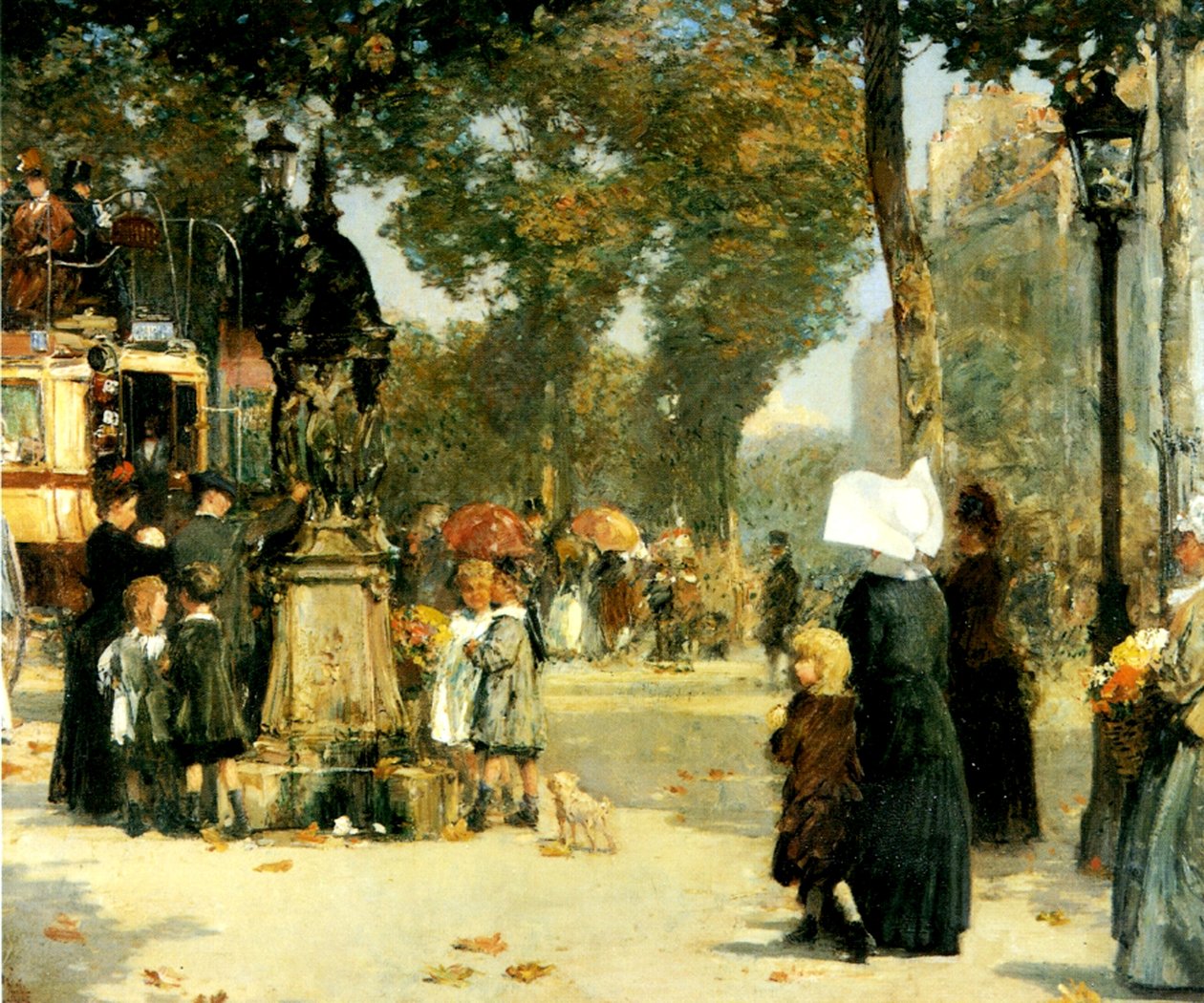 Scène de rue, Paris - Childe Frederick Hassam