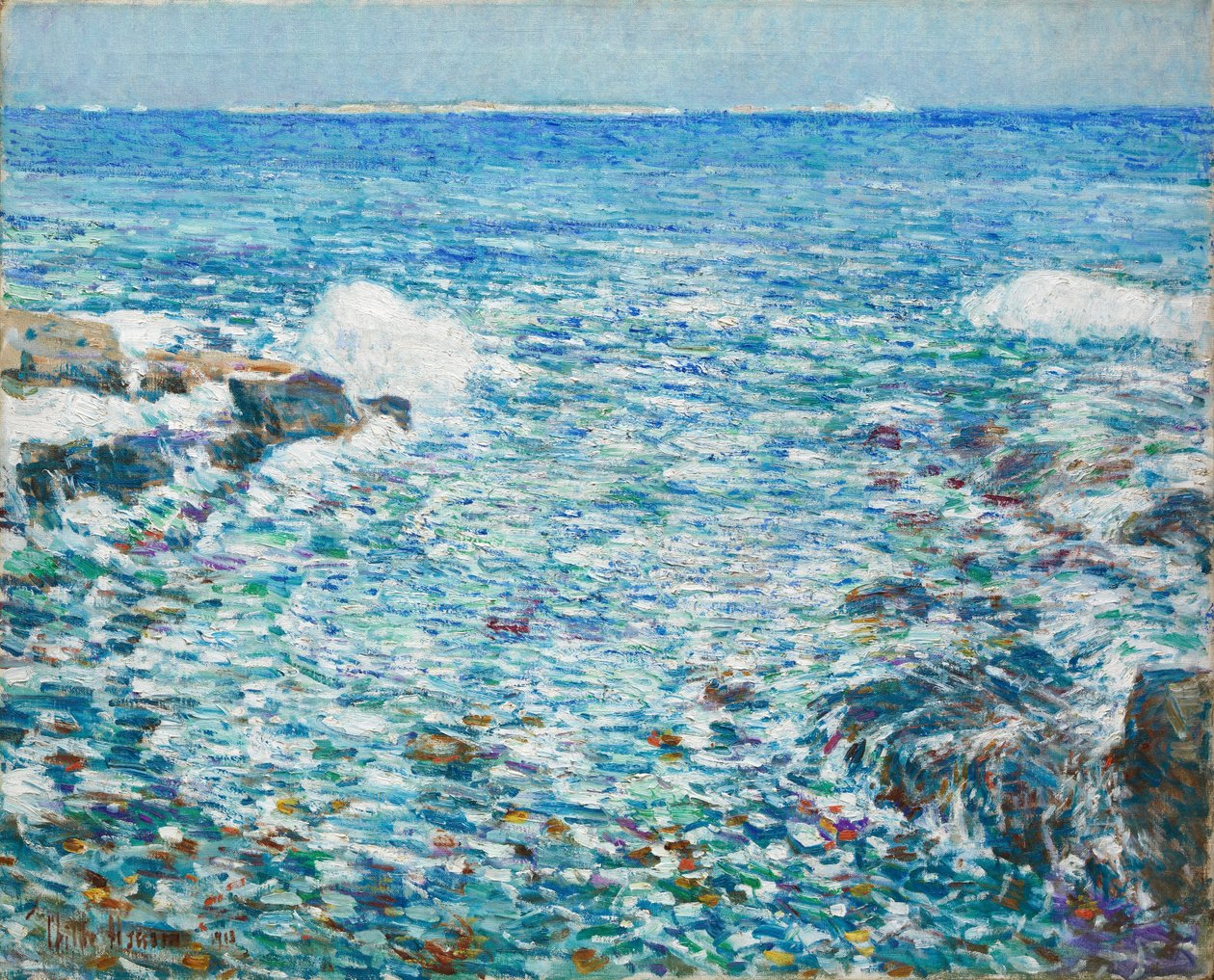 Vagues, îles de Shoals - Childe Frederick Hassam