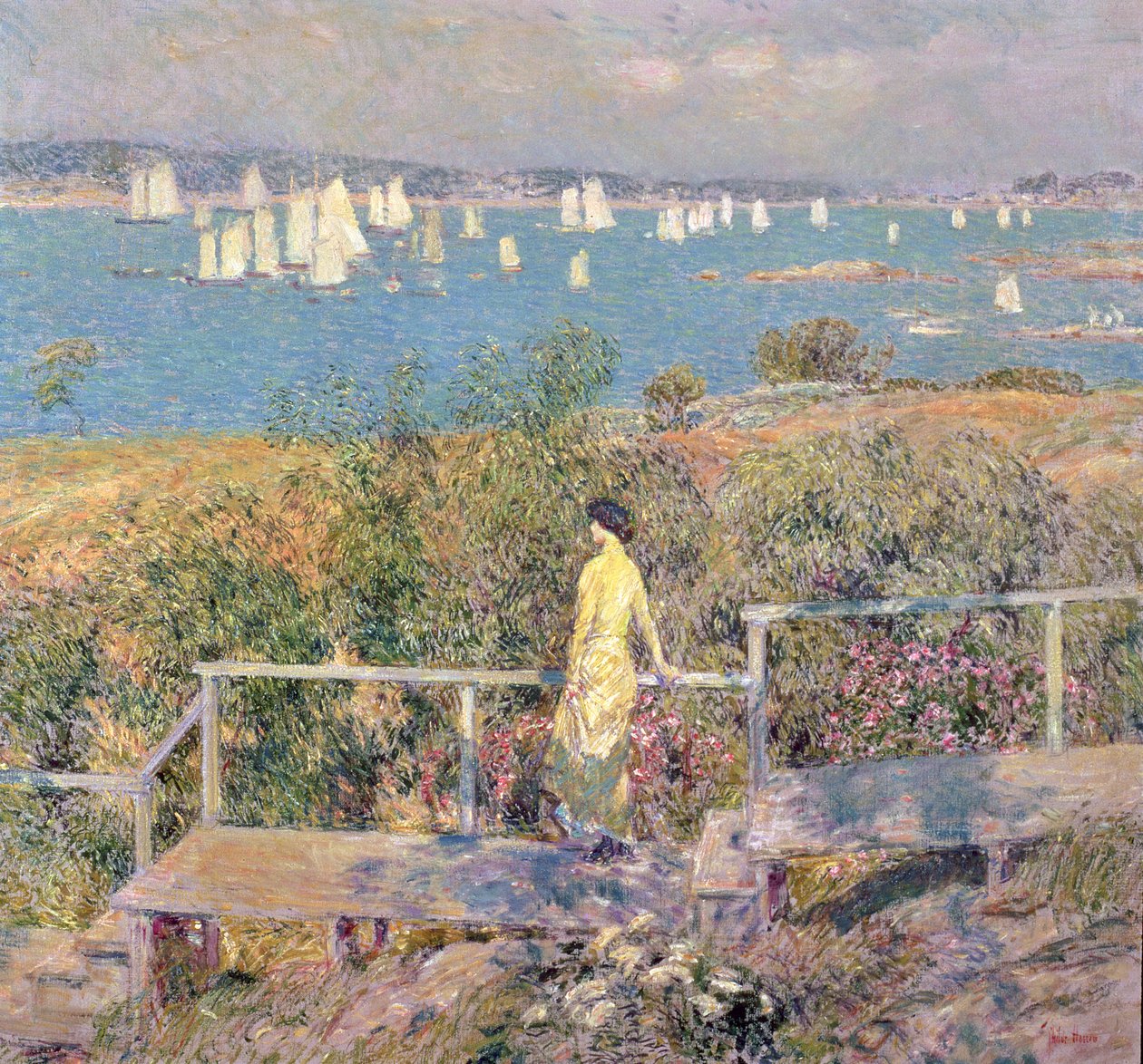 Yachts, Gloucester - Childe Frederick Hassam