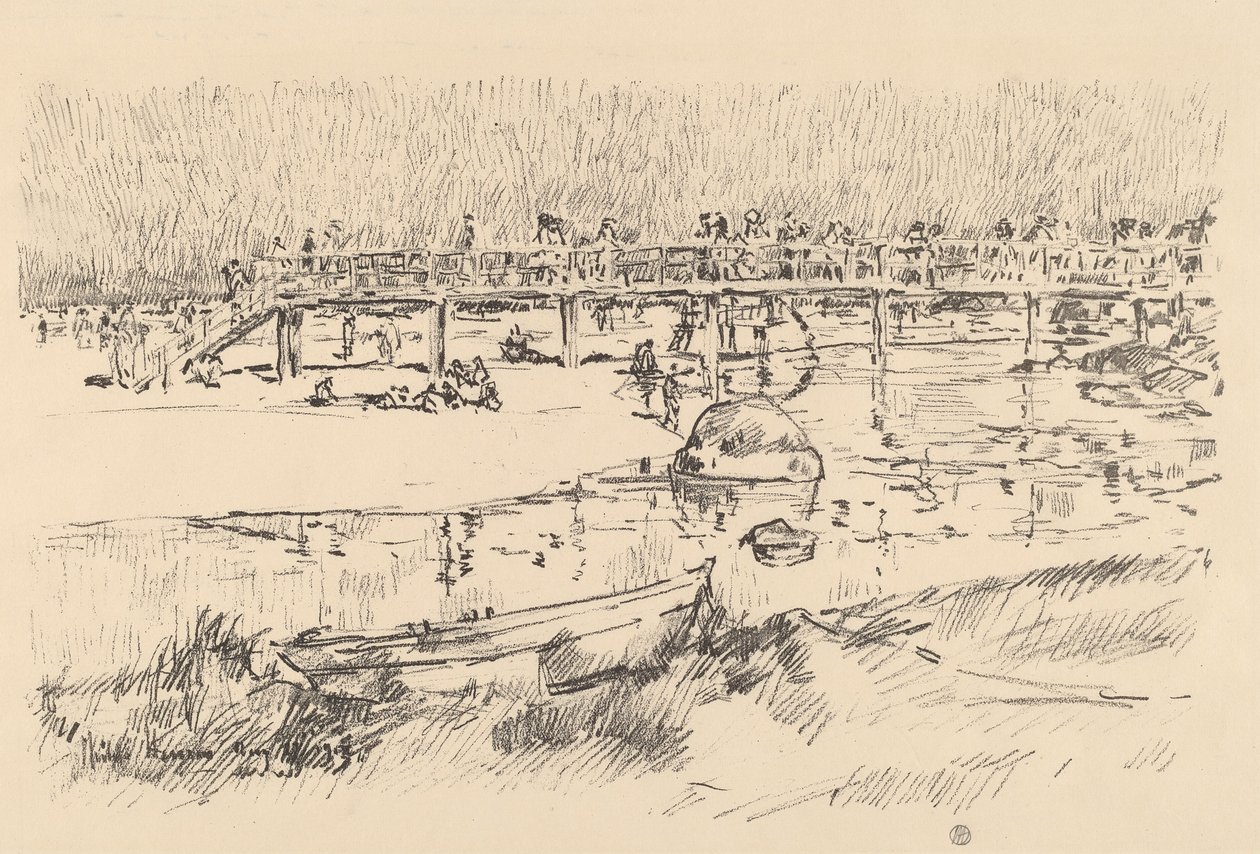 Plage de Baignade, Bass Rocks - Childe Hassam