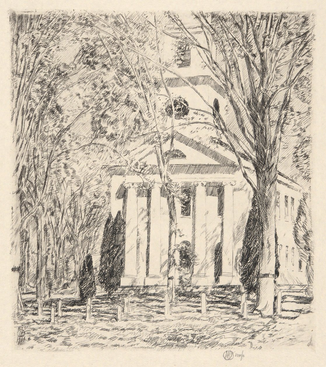 Église à Old Lyme, 1924 - Childe Hassam