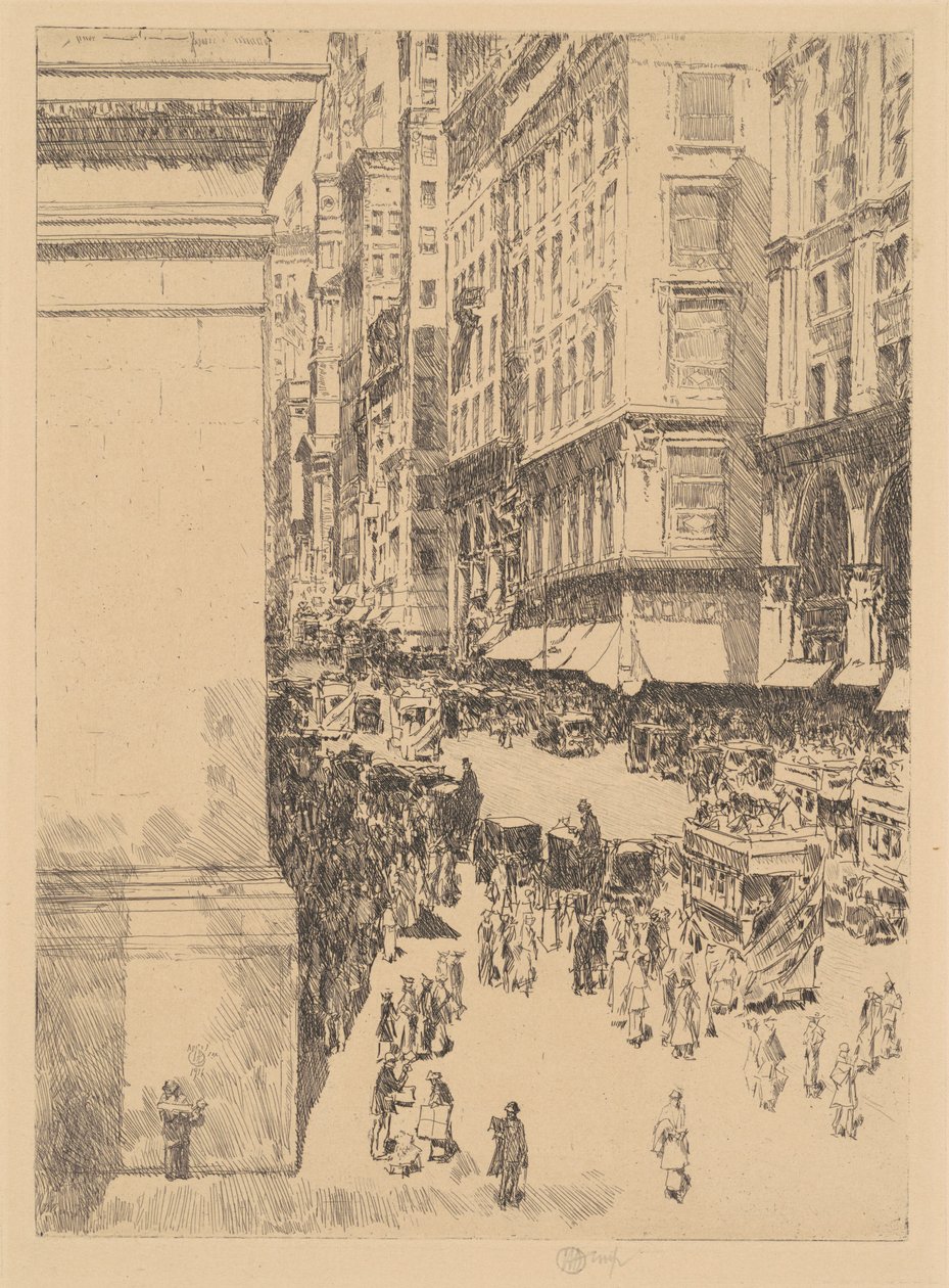 Cinquième Avenue, Midi - Childe Hassam