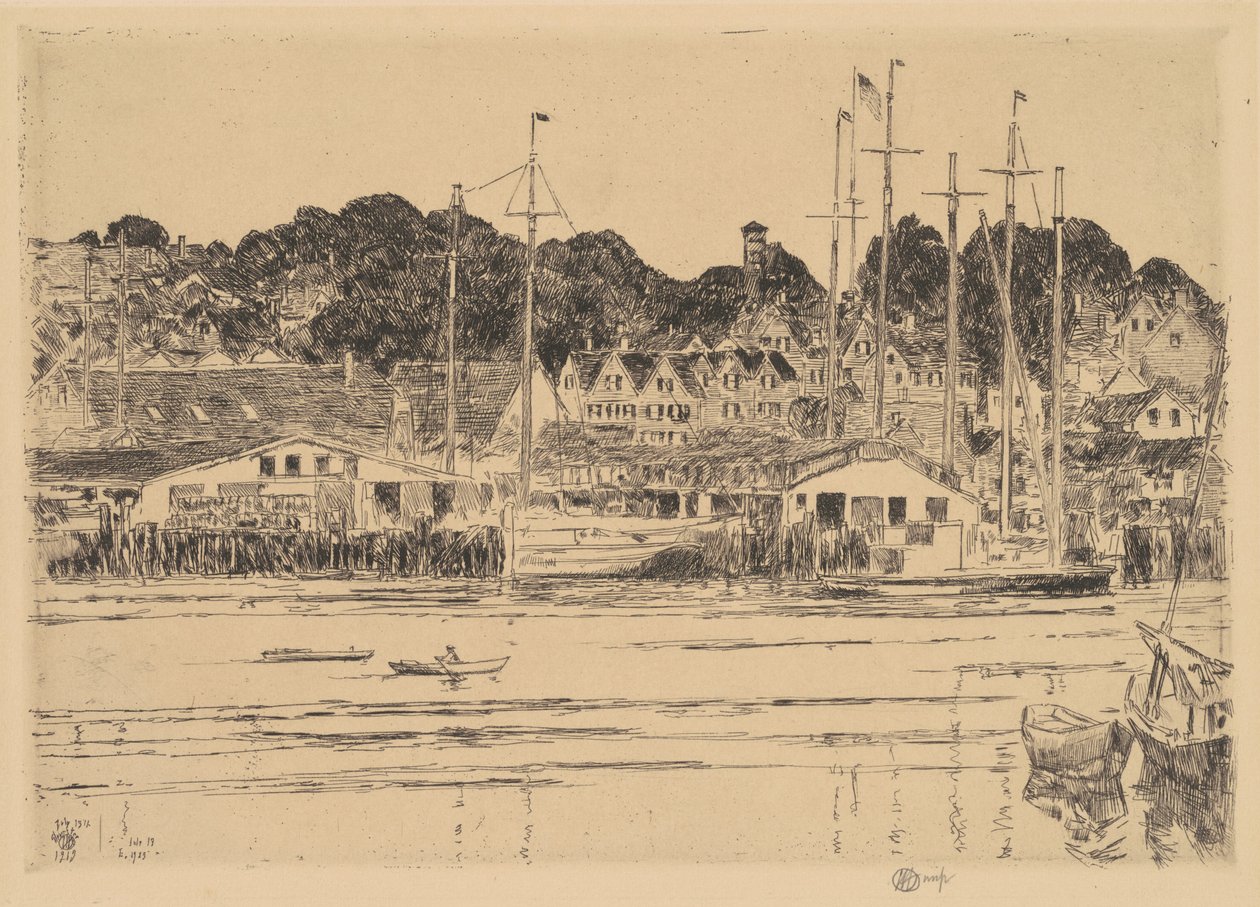Port intérieur, Gloucester - Childe Hassam