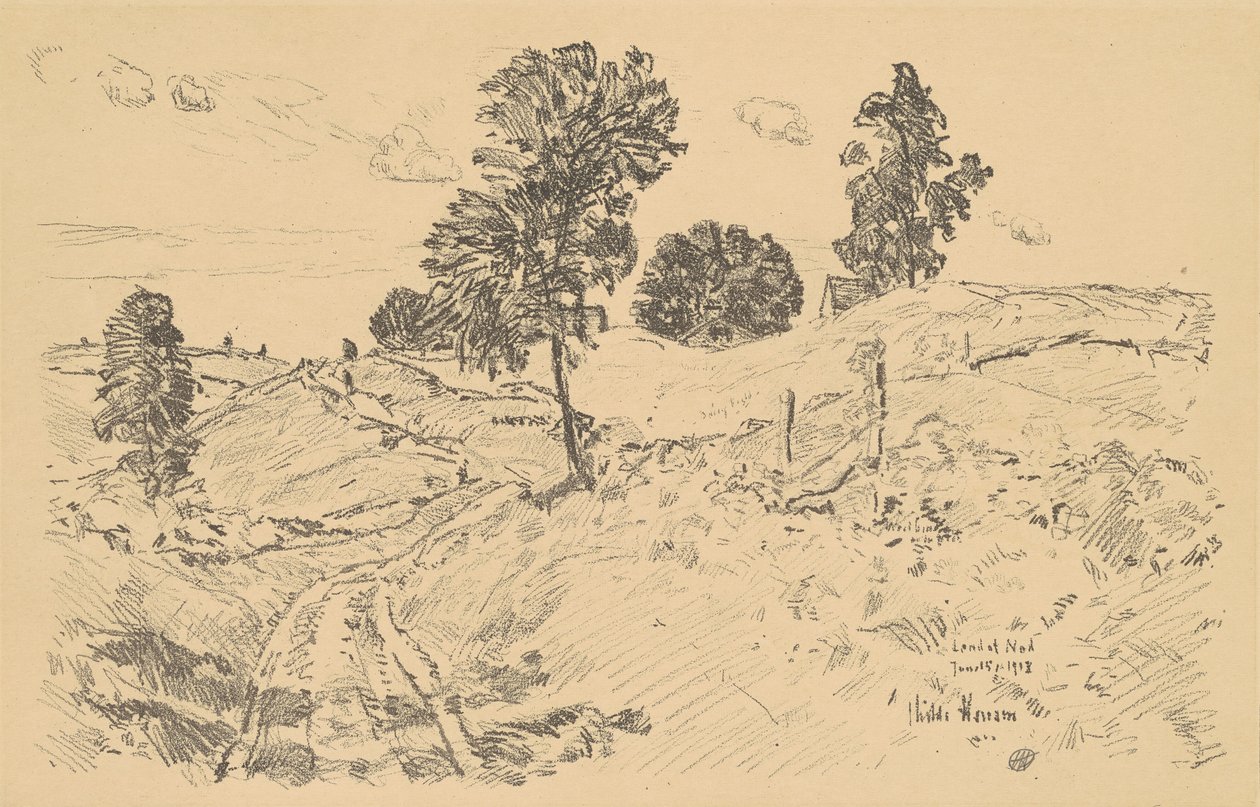 Paysage, pays de Nod - Childe Hassam