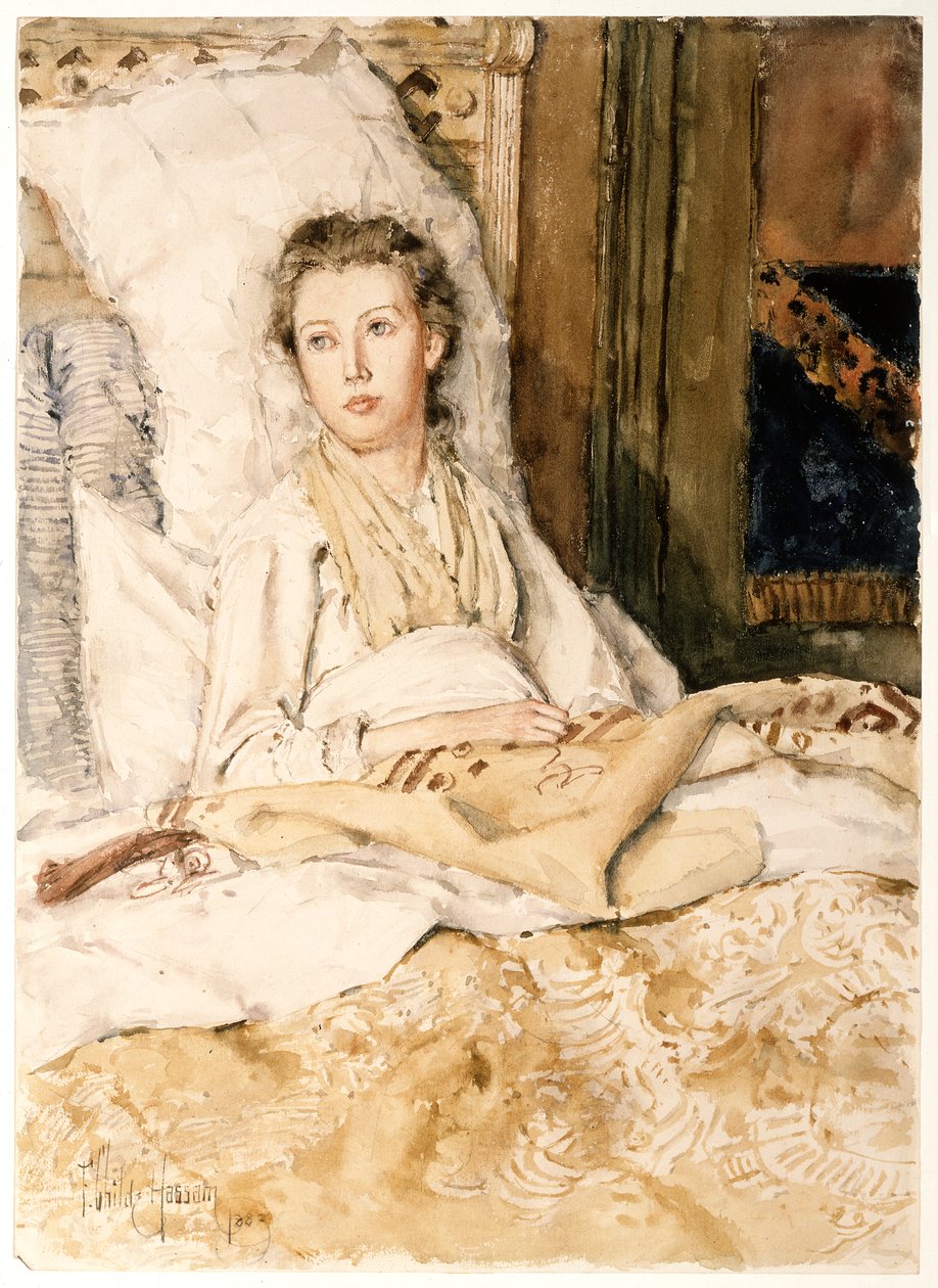 Maud cousant - Childe Hassam
