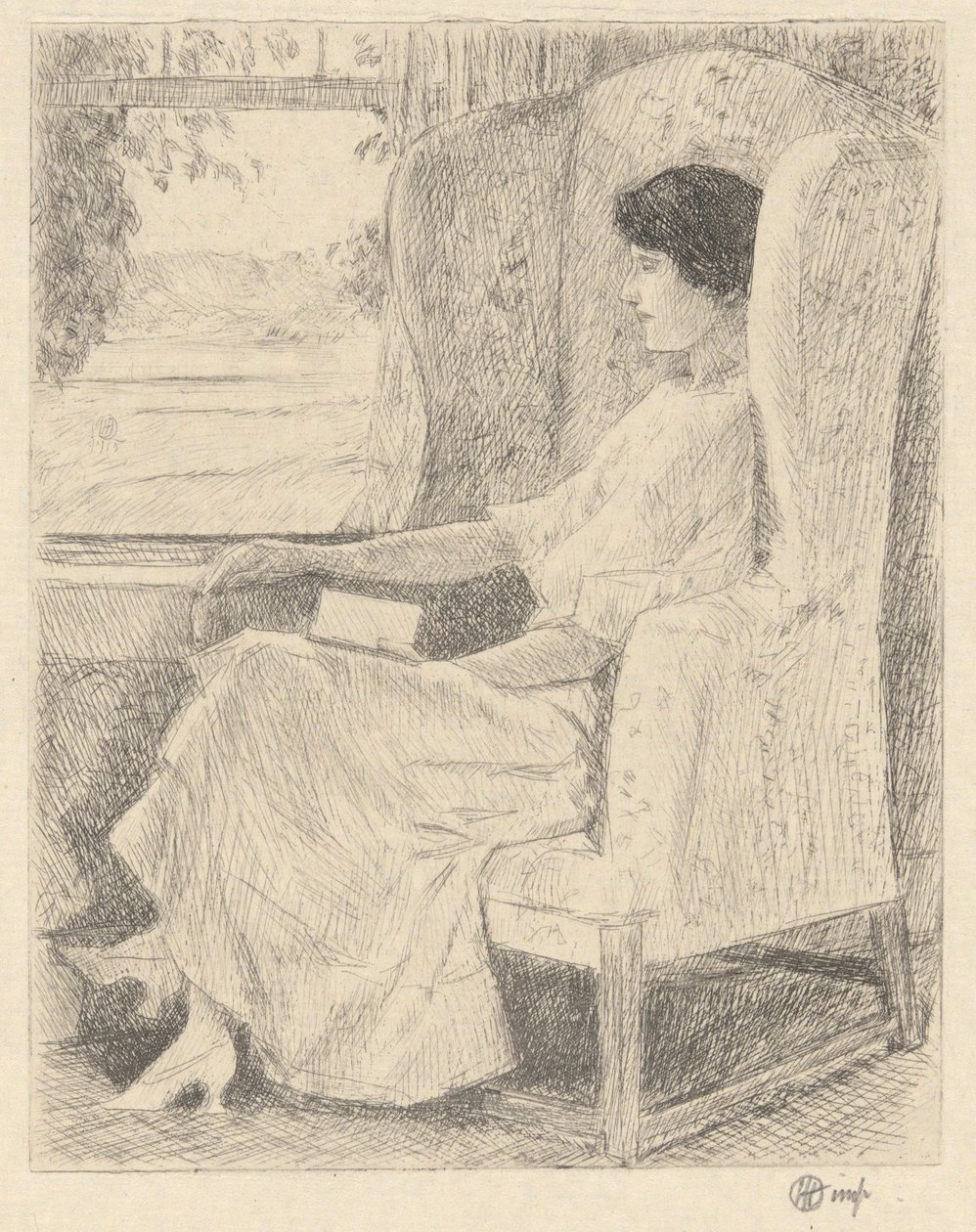 La Chaise Géorgienne - Childe Hassam