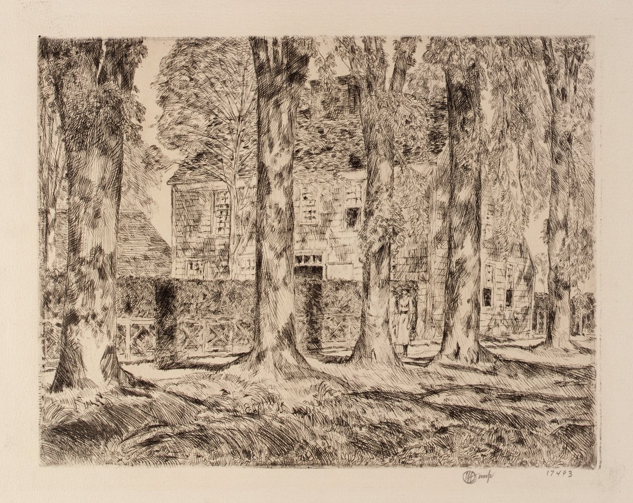 The Village Elms, Easthampton - Childe Hassam