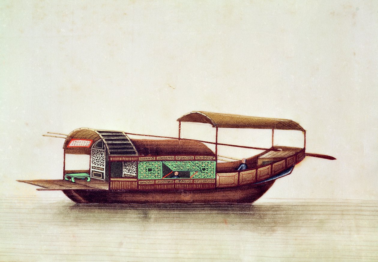 Un Sampan, période Qianlong - Chinese School