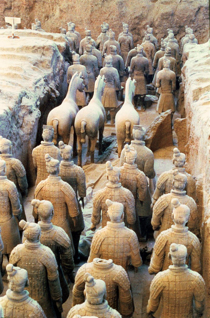 Armée de terre cuite, dynastie Qin, 210 av. J.-C. (détail) - Chinese School