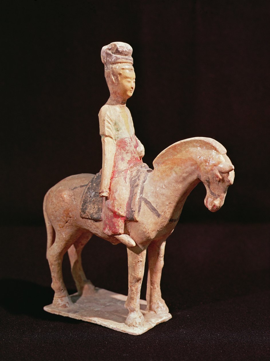 Cavalier, dynastie Tang (618-906) - Chinese School