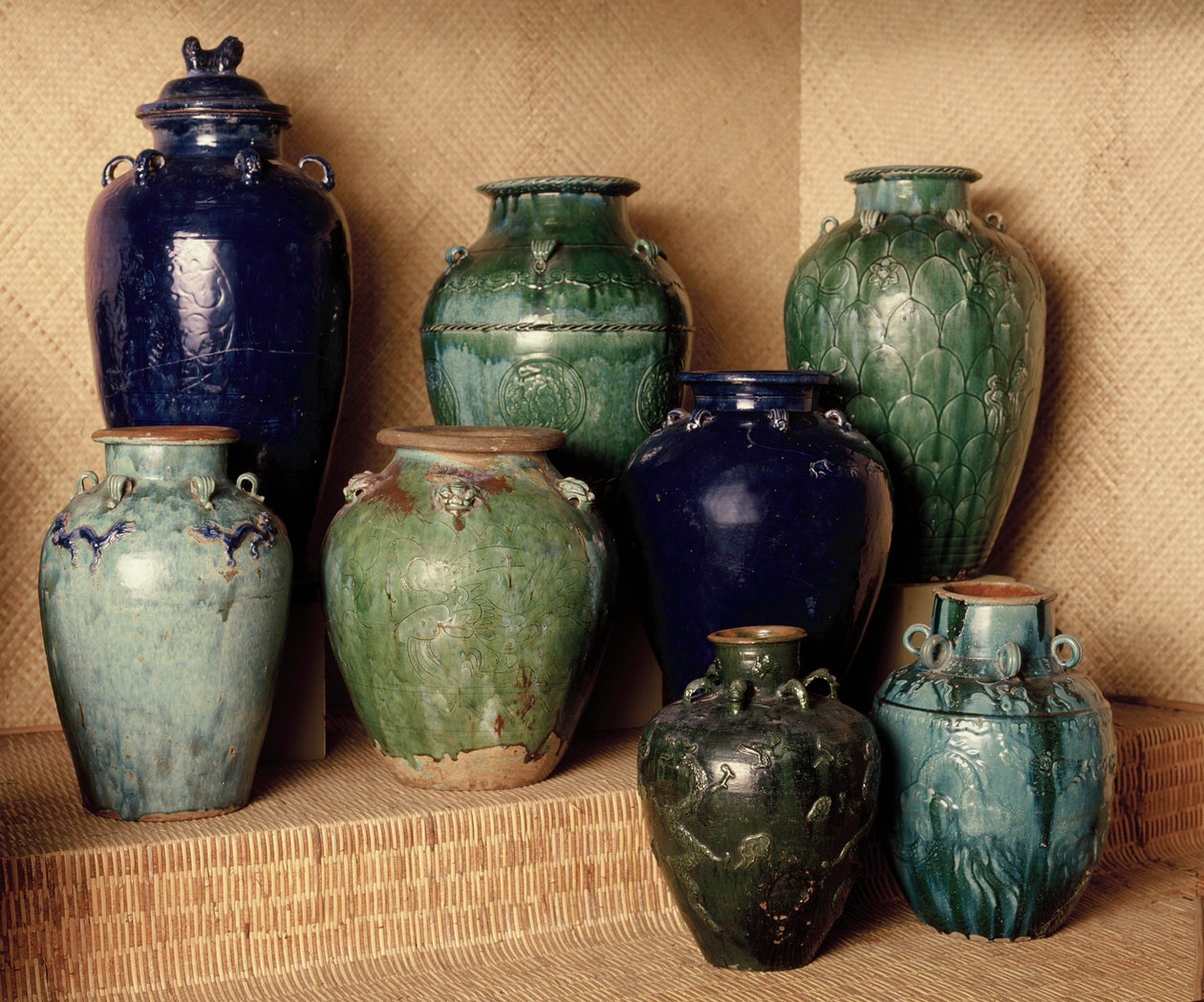 Pots chinois émaillés - Chinese School