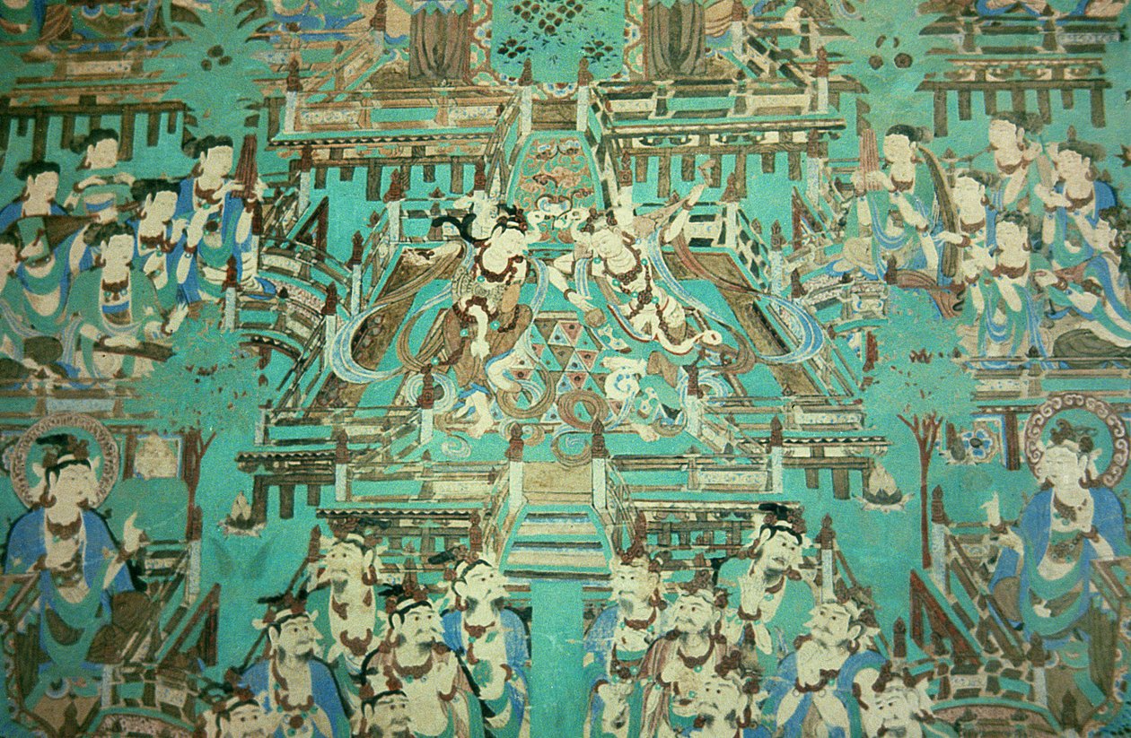 Dames dansantes, dynastie Tang, 618-907 - Chinese School