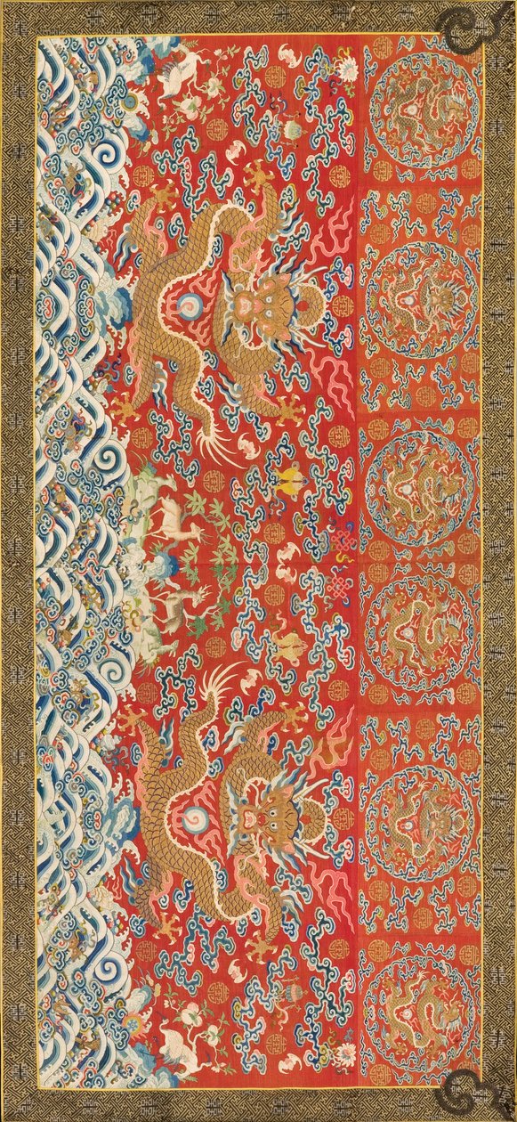 Tenture (avec motif de dragon), 1736-95 - Chinese School