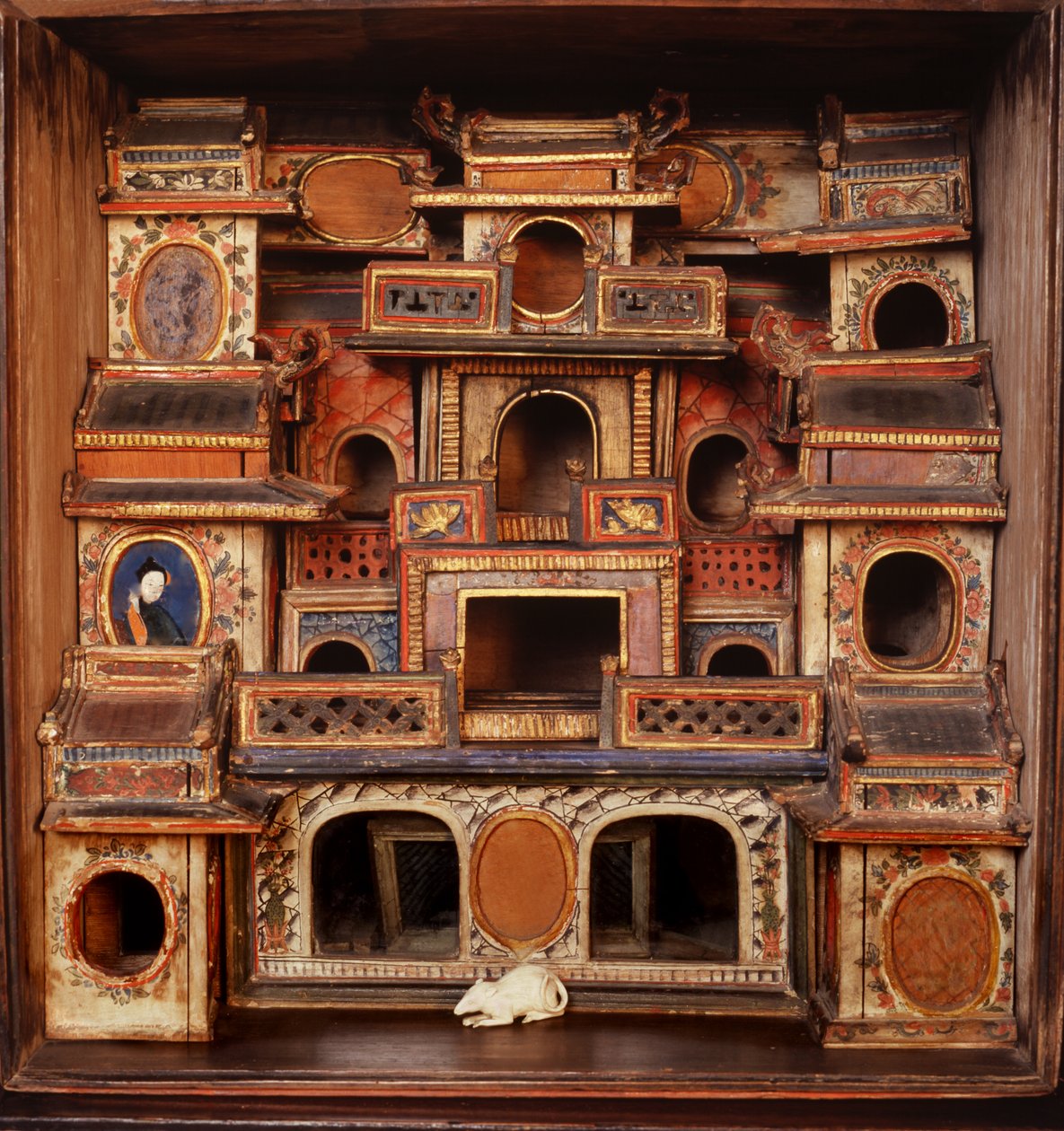 Maison pour souris blanches de compagnie (bois) - Chinese School