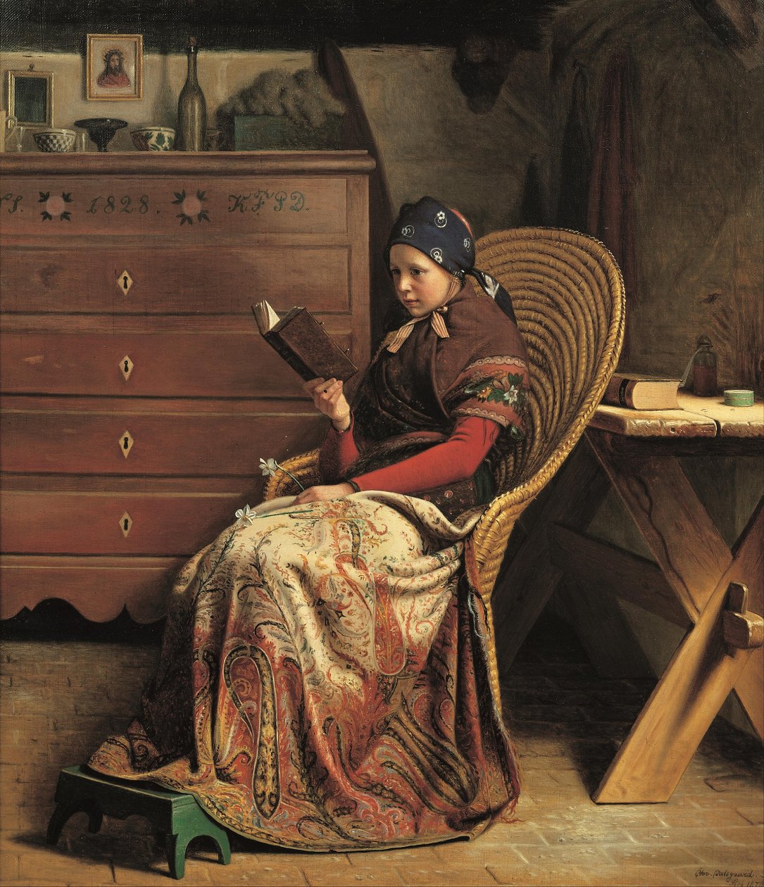 Dans une pinède. L